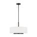 Generation Lighting Canada - Three Light Pendant - Nance - Bronze- Union Lighting Luminaires Decor
