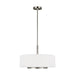 Generation Lighting Canada - Three Light Pendant - Nance - Brushed Nickel- Union Lighting Luminaires Decor