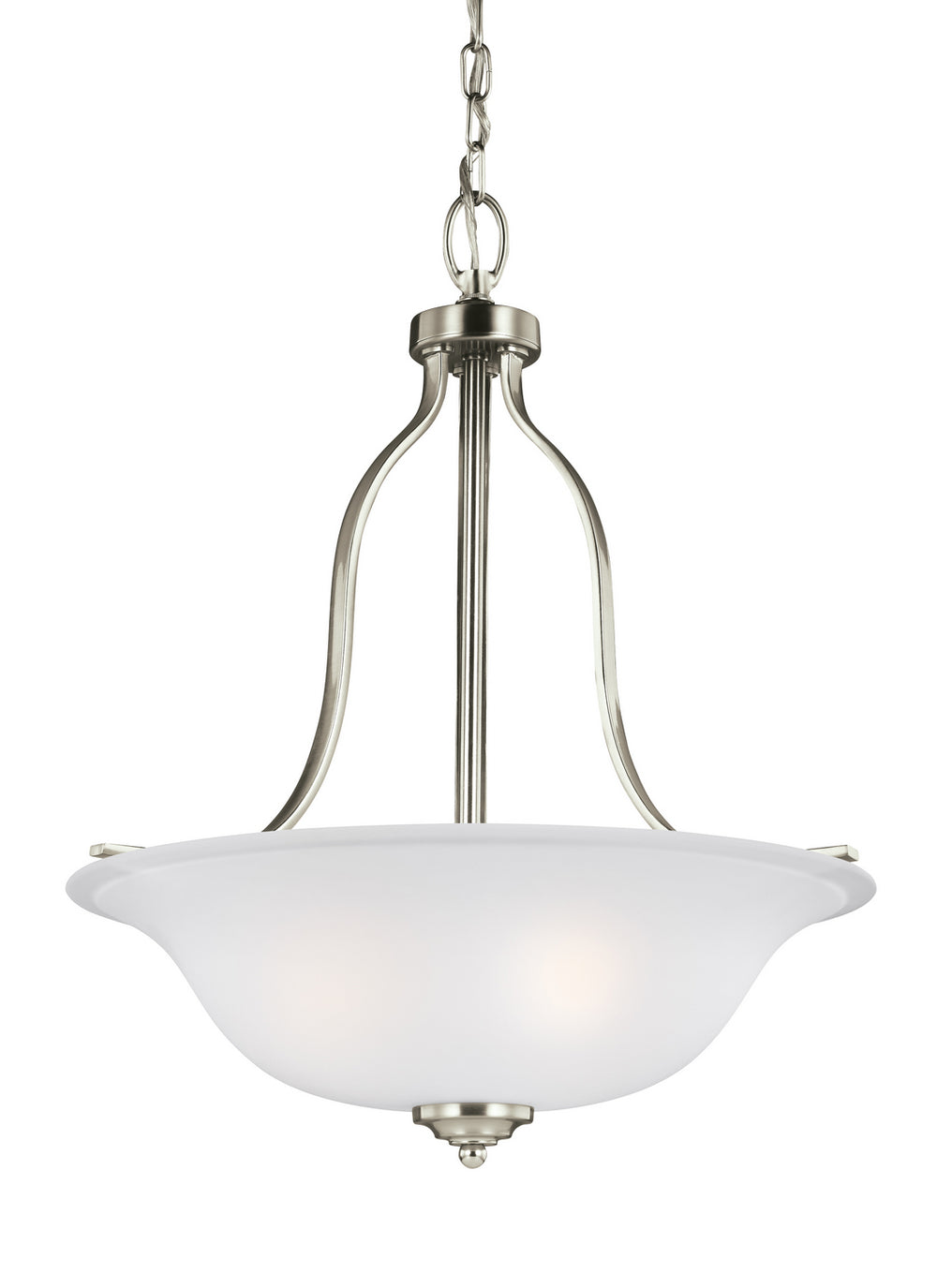 Generation Lighting Canada - Three Light Pendant - Emmons - Brushed Nickel- Union Lighting Luminaires Decor