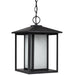 Generation Lighting Canada. - One Light Outdoor Pendant - Hunnington - Black- Union Lighting Luminaires Decor