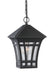 Generation Lighting Canada. - One Light Outdoor Pendant - Herrington - Black- Union Lighting Luminaires Decor