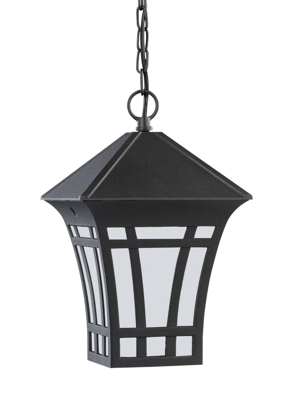 Generation Lighting Canada - One Light Outdoor Pendant - Herrington - Black- Union Lighting Luminaires Decor