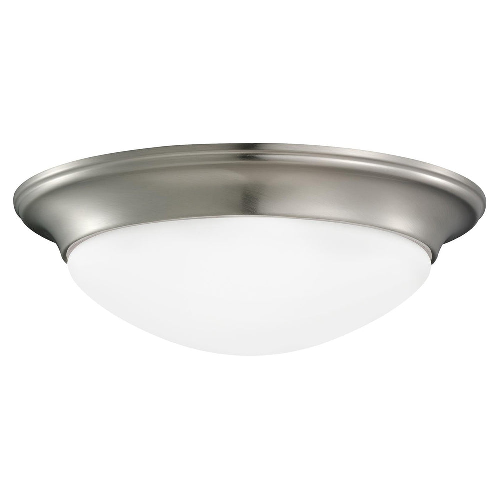 Generation Lighting Canada - One Light Flush Mount - Nash - Brushed Nickel- Union Lighting Luminaires Decor