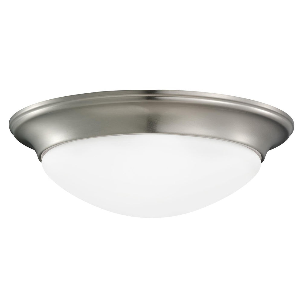 Generation Lighting Canada - Two Light Flush Mount - Nash - Brushed Nickel- Union Lighting Luminaires Decor