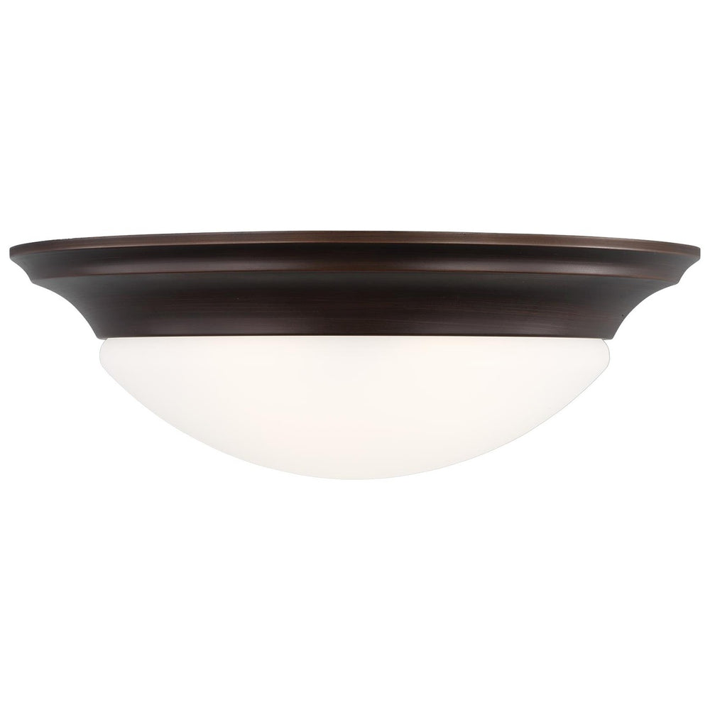 Generation Lighting Canada - Three Light Flush Mount - Nash - Bronze- Union Lighting Luminaires Decor