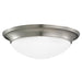 Generation Lighting Canada - Three Light Flush Mount - Nash - Brushed Nickel- Union Lighting Luminaires Decor