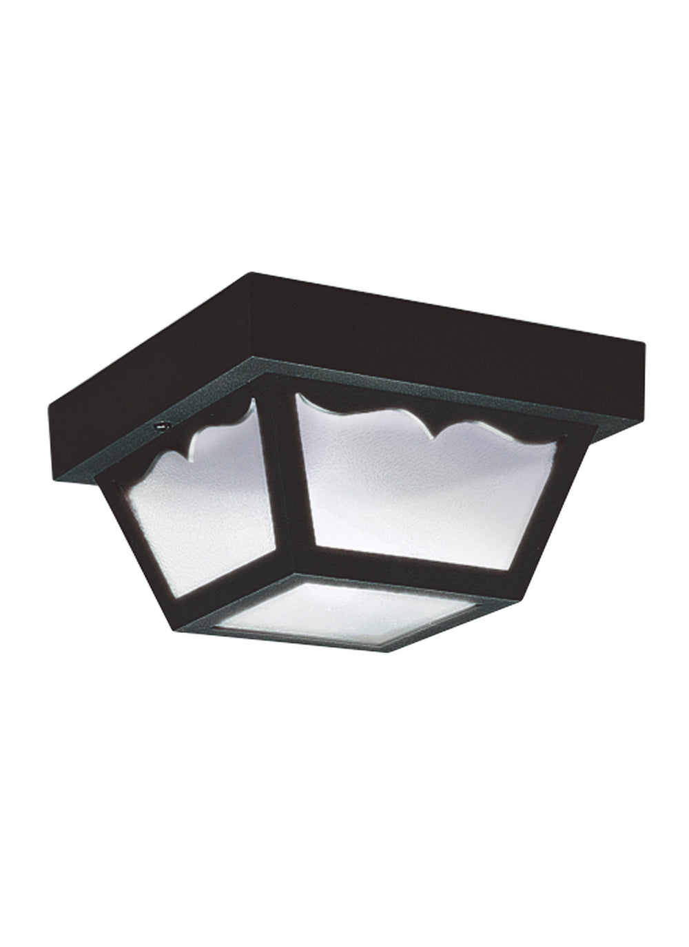 Generation Lighting Canada - One Light Outdoor Flush Mount - Outdoor Ceiling - Black- Union Lighting Luminaires Decor