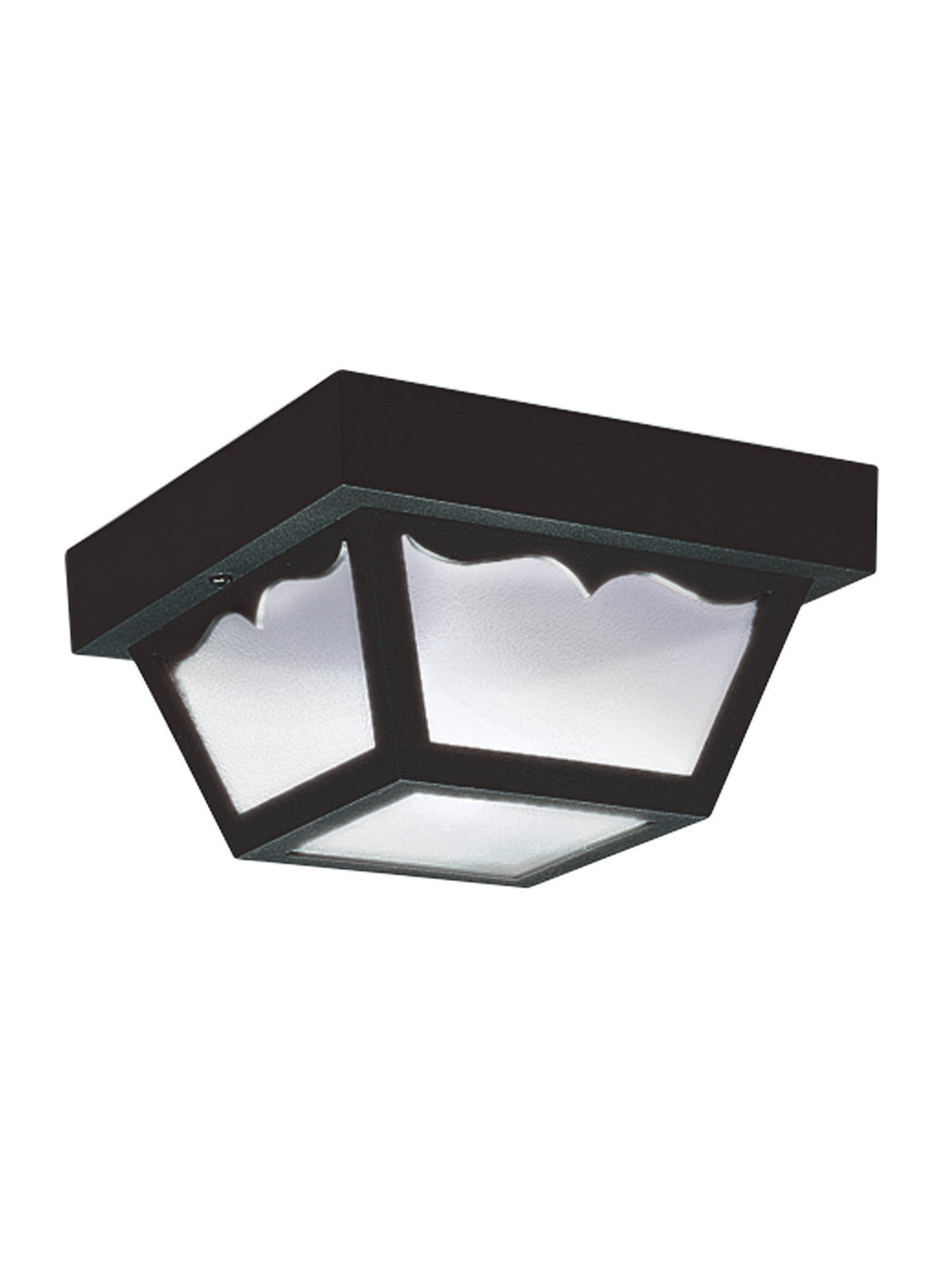 Generation Lighting Canada. - One Light Outdoor Flush Mount - Outdoor Ceiling - Black- Union Lighting Luminaires Decor