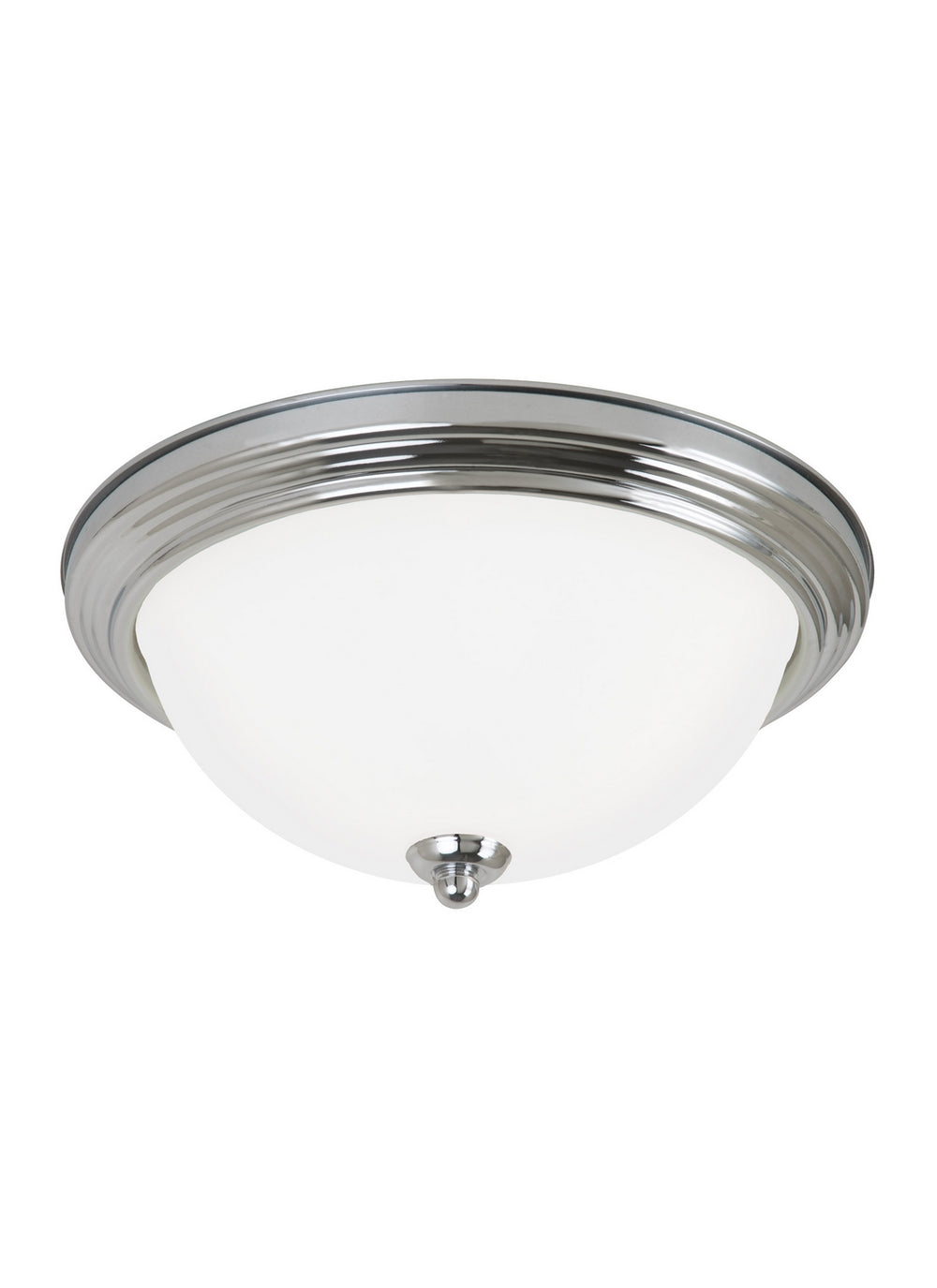 Generation Lighting Canada - One Light Flush Mount - Geary - Chrome- Union Lighting Luminaires Decor