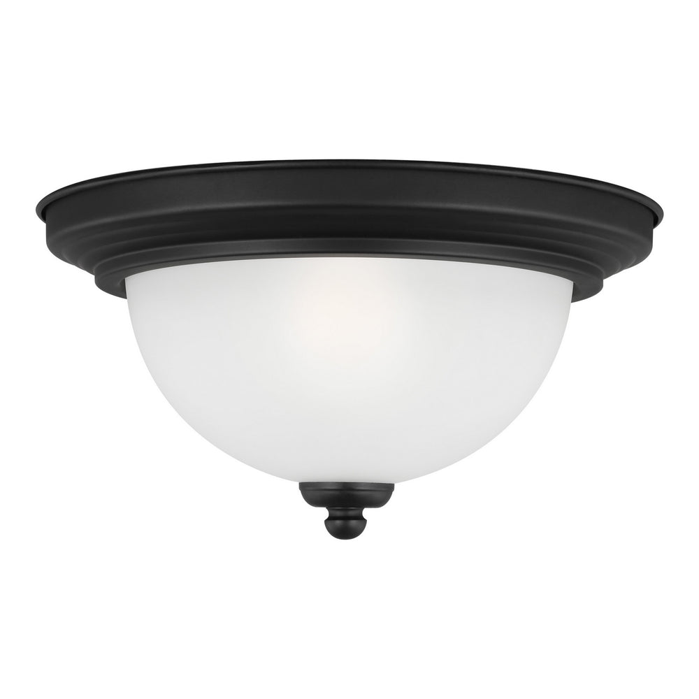 Generation Lighting Canada - One Light Flush Mount - Geary - Midnight Black- Union Lighting Luminaires Decor