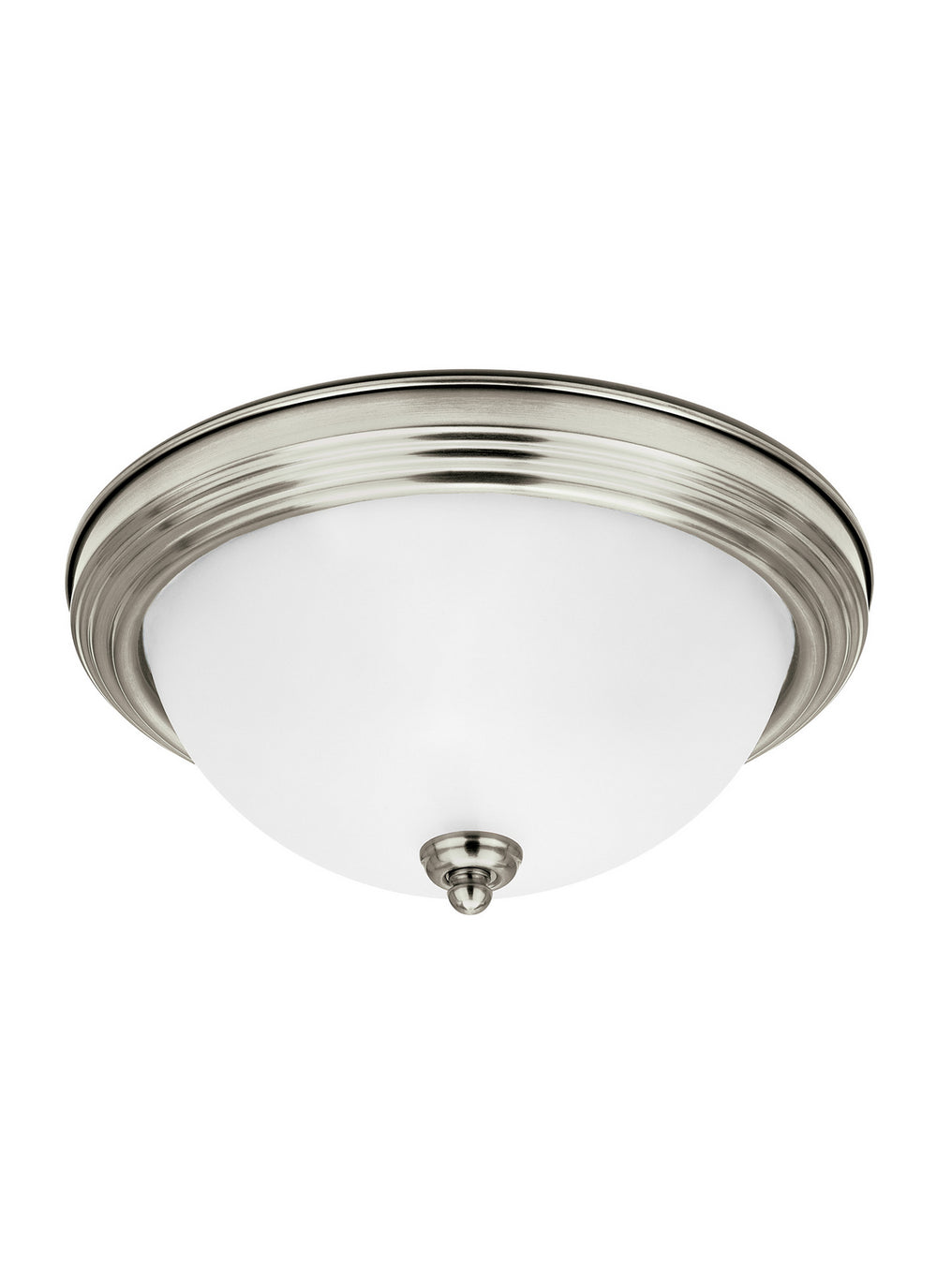 Generation Lighting Canada - One Light Flush Mount - Geary - Brushed Nickel- Union Lighting Luminaires Decor