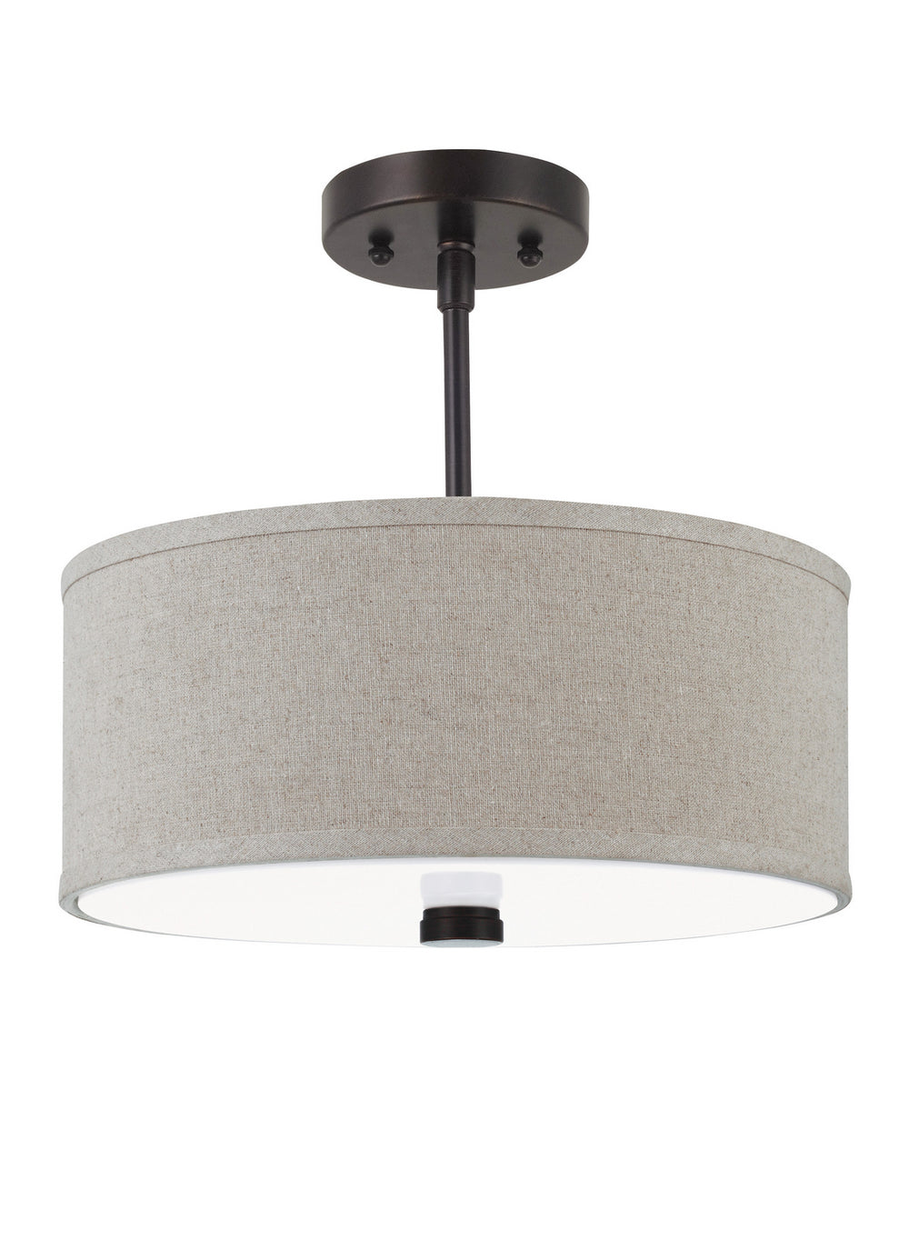 Visual Comfort Studio Canada - Two Light Semi-Flush Convertible Pendant - Dayna - Bronze- Union Lighting Luminaires Decor