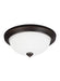 Generation Lighting Canada - One Light Flush Mount - Geary - Bronze- Union Lighting Luminaires Decor