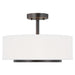 Generation Lighting Canada - Two Light Semi-Flush Convertible Pendant - Nance - Bronze- Union Lighting Luminaires Decor