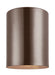 Visual Comfort Studio Canada - One Light Outdoor Flush Mount - Outdoor Cylinders - Bronze- Union Lighting Luminaires Decor