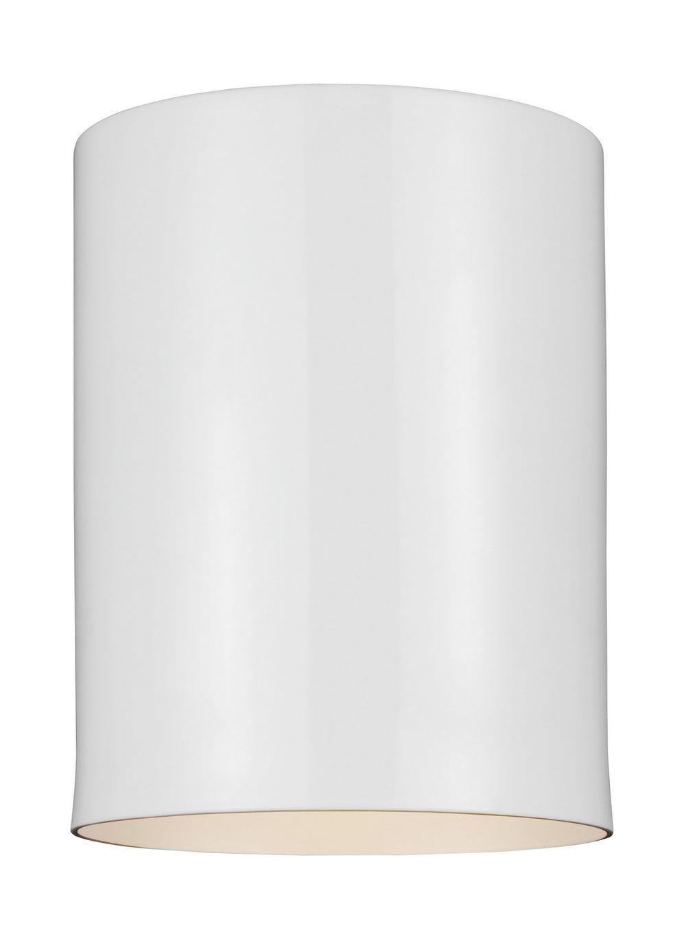 Visual Comfort Studio Canada - One Light Outdoor Flush Mount - Outdoor Cylinders - White- Union Lighting Luminaires Decor