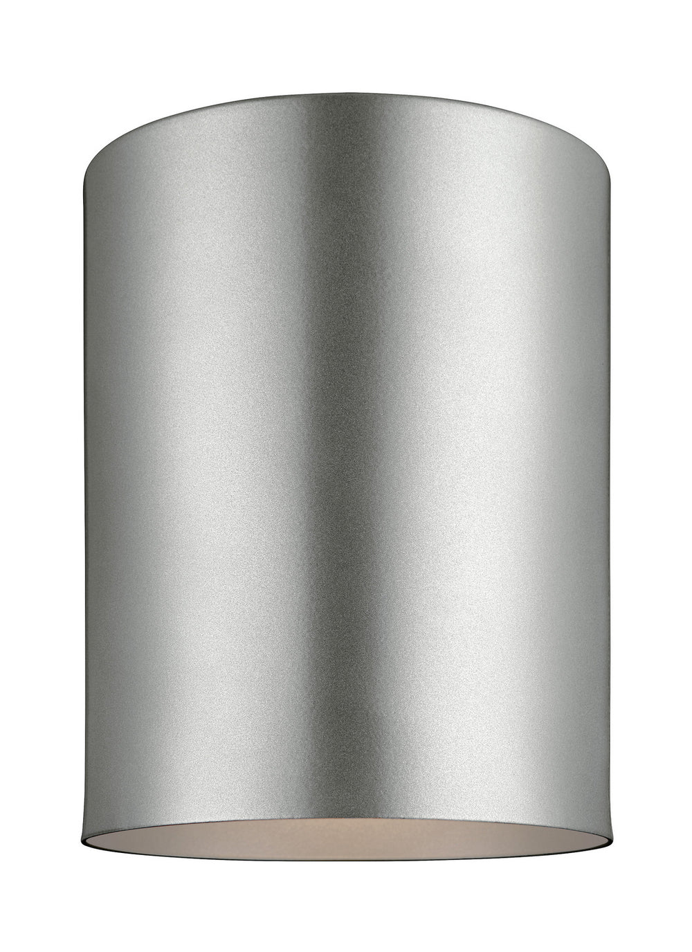 Visual Comfort Studio Canada - One Light Outdoor Flush Mount - Outdoor Cylinders - Painted Brushed Nickel- Union Lighting Luminaires Decor