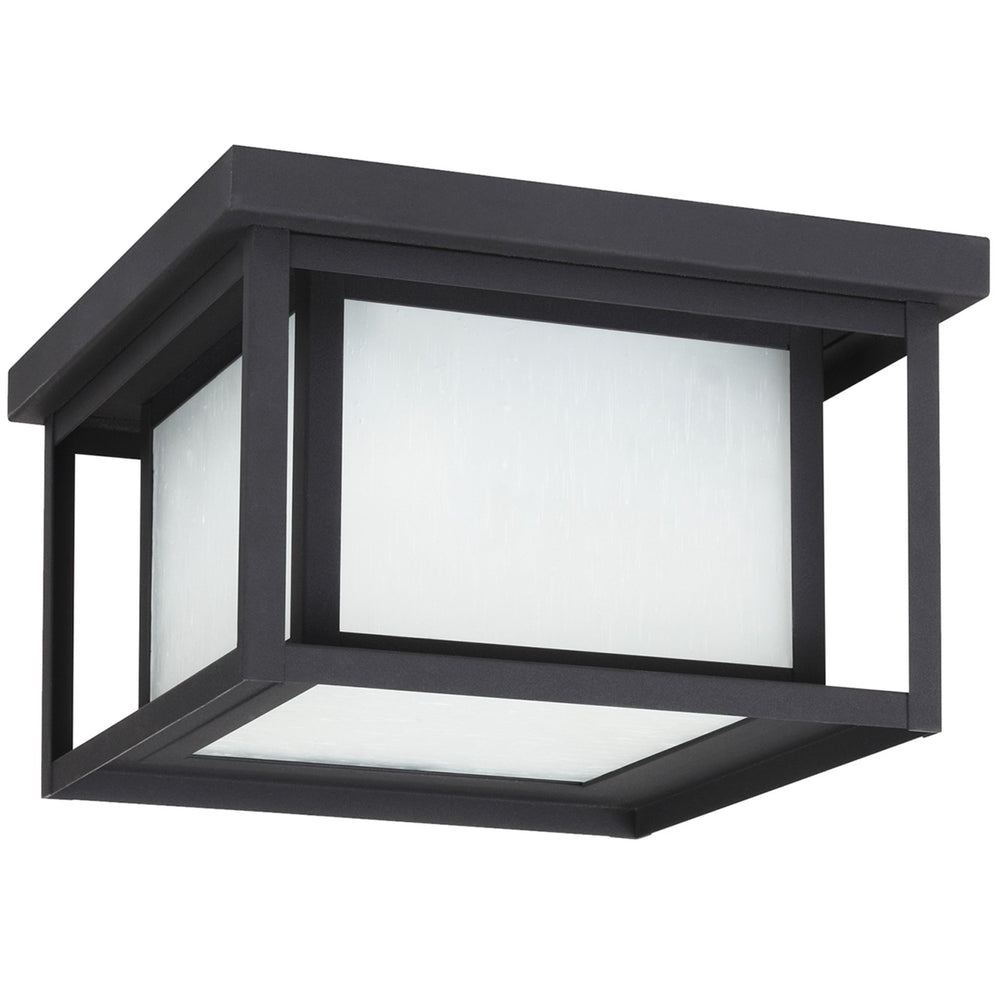 Generation Lighting Canada - Two Light Outdoor Flush Mount - Hunnington - Black- Union Lighting Luminaires Decor
