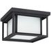 Generation Lighting Canada - Two Light Outdoor Flush Mount - Hunnington - Black- Union Lighting Luminaires Decor