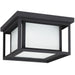 Generation Lighting Canada - Two Light Outdoor Flush Mount - Hunnington - Black- Union Lighting Luminaires Decor