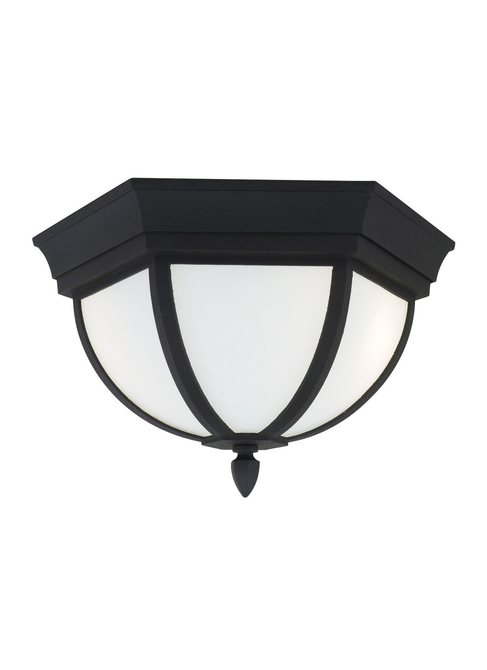 Generation Lighting Canada - Two Light Outdoor Flush Mount - Wynfield - Black- Union Lighting Luminaires Decor