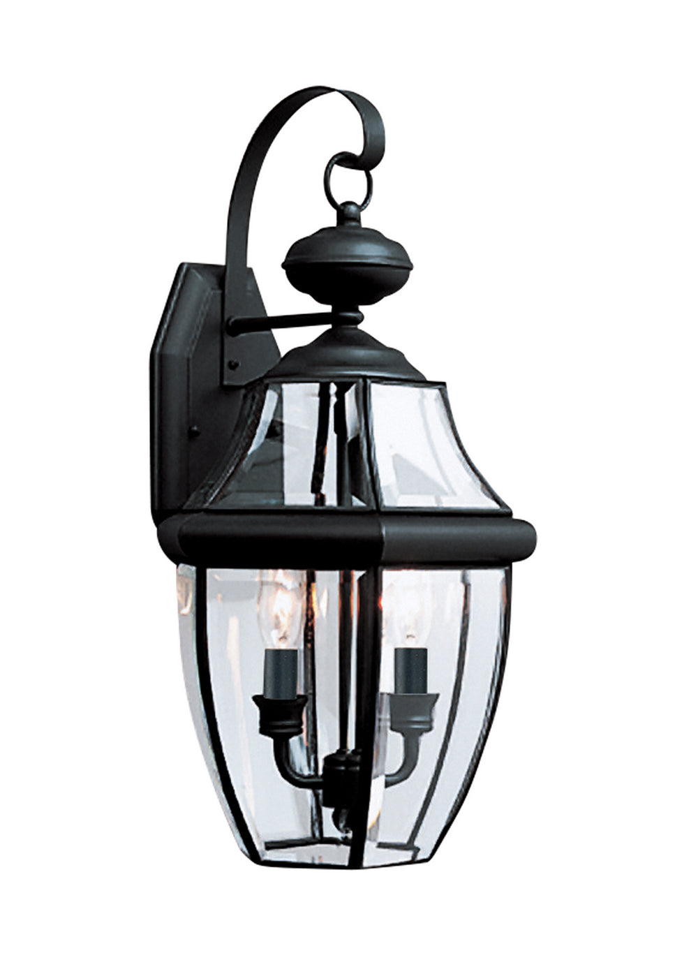 Generation Lighting Canada - Two Light Outdoor Wall Lantern - Lancaster - Black- Union Lighting Luminaires Decor