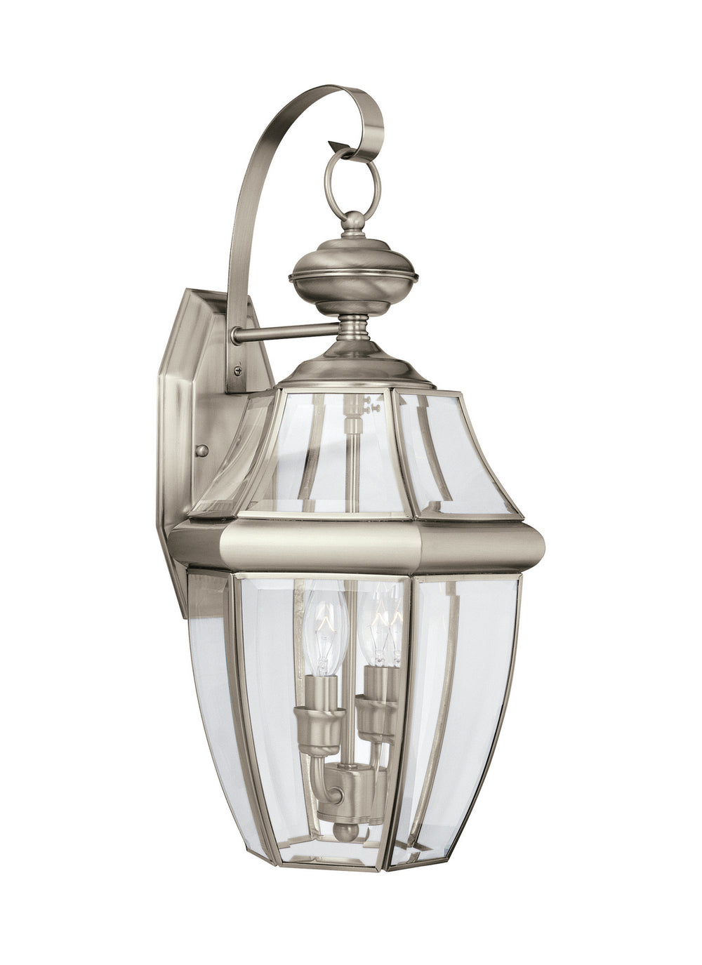 Generation Lighting Canada - Two Light Outdoor Wall Lantern - Lancaster - Antique Brushed Nickel- Union Lighting Luminaires Decor