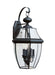 Generation Lighting Canada - Three Light Outdoor Wall Lantern - Lancaster - Black- Union Lighting Luminaires Decor