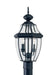 Generation Lighting Canada - Two Light Outdoor Post Lantern - Lancaster - Black- Union Lighting Luminaires Decor