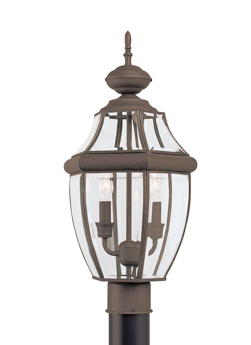 Generation Lighting Canada - Two Light Outdoor Post Lantern - Lancaster - Antique Bronze- Union Lighting Luminaires Decor