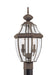 Generation Lighting Canada. - Two Light Outdoor Post Lantern - Lancaster - Antique Bronze- Union Lighting Luminaires Decor