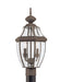 Generation Lighting Canada - Two Light Outdoor Post Lantern - Lancaster - Antique Bronze- Union Lighting Luminaires Decor