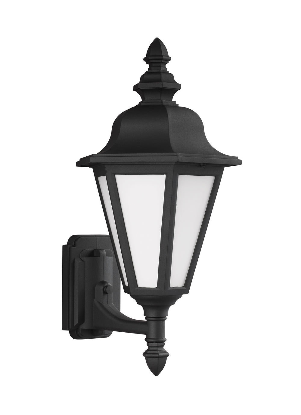 Generation Lighting Canada - One Light Outdoor Wall Lantern - Brentwood - Black- Union Lighting Luminaires Decor