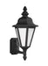 Generation Lighting Canada - One Light Outdoor Wall Lantern - Brentwood - Black- Union Lighting Luminaires Decor