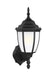 Generation Lighting Canada - One Light Outdoor Wall Lantern - Bakersville - Black- Union Lighting Luminaires Decor