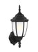 Generation Lighting Canada - One Light Outdoor Wall Lantern - Bakersville - Black- Union Lighting Luminaires Decor