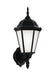 Generation Lighting Canada - One Light Outdoor Wall Lantern - Bakersville - Black- Union Lighting Luminaires Decor