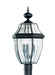 Generation Lighting Canada. - Three Light Outdoor Post Lantern - Lancaster - Black- Union Lighting Luminaires Decor