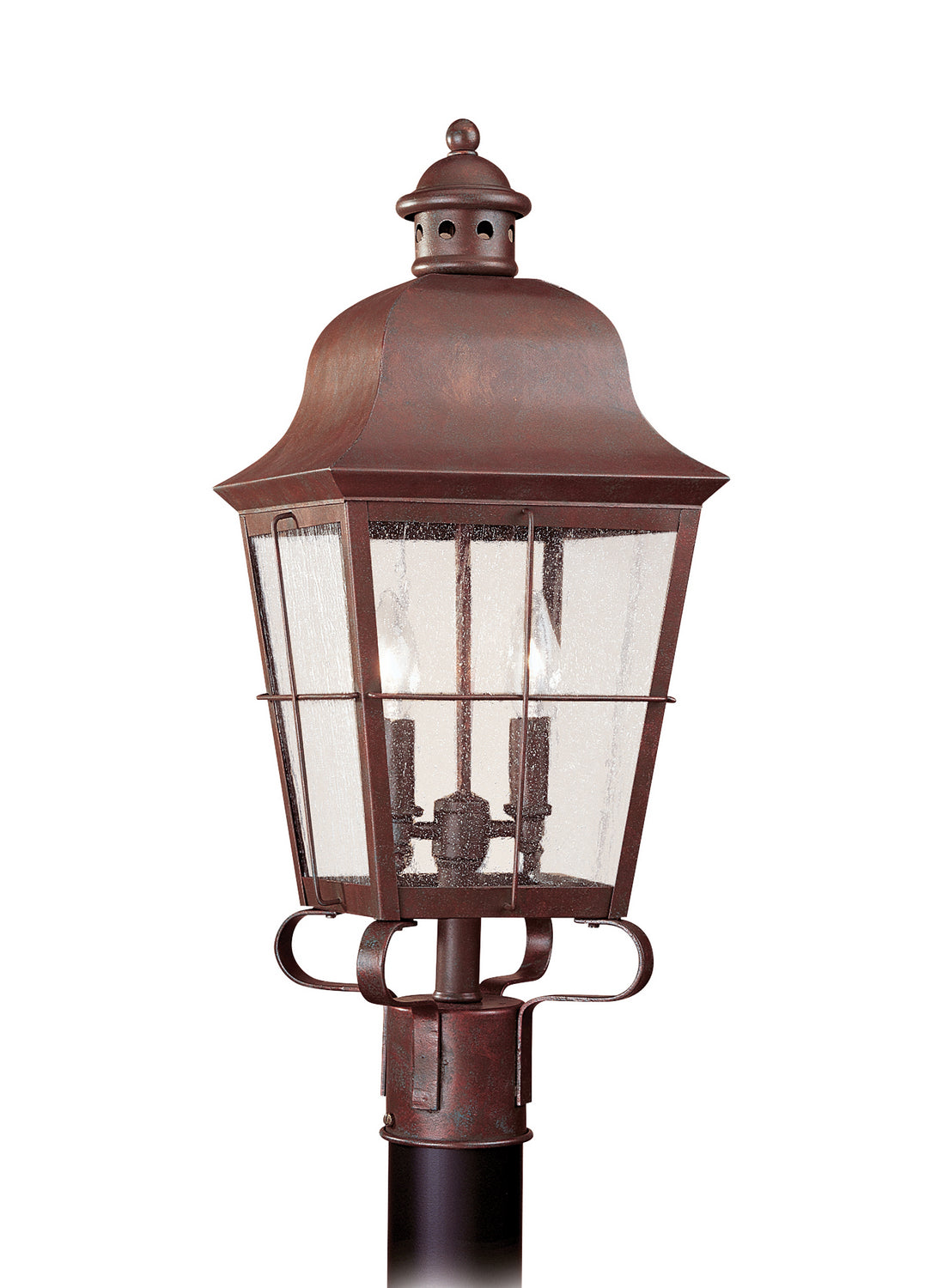 Generation Lighting Canada. - Two Light Outdoor Post Lantern - Chatham - Weathered Copper- Union Lighting Luminaires Decor