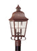 Generation Lighting Canada. - Two Light Outdoor Post Lantern - Chatham - Weathered Copper- Union Lighting Luminaires Decor