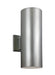 Visual Comfort Studio Canada - Two Light Outdoor Wall Lantern - Outdoor Cylinders - Painted Brushed Nickel- Union Lighting Luminaires Decor