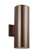 Visual Comfort Studio Canada - Two Light Outdoor Wall Lantern - Outdoor Cylinders - Bronze- Union Lighting Luminaires Decor