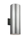 Visual Comfort Studio Canada - Two Light Outdoor Wall Lantern - Outdoor Cylinders - Painted Brushed Nickel- Union Lighting Luminaires Decor