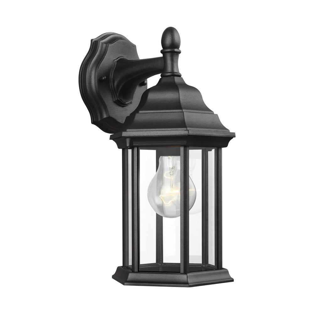 Generation Lighting Canada - One Light Outdoor Wall Lantern - Sevier - Black- Union Lighting Luminaires Decor