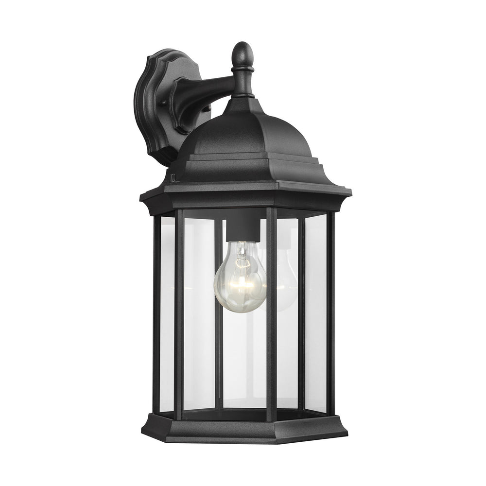 Generation Lighting Canada - One Light Outdoor Wall Lantern - Sevier - Black- Union Lighting Luminaires Decor