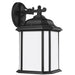 Generation Lighting Canada - One Light Outdoor Wall Lantern - Kent - Black- Union Lighting Luminaires Decor