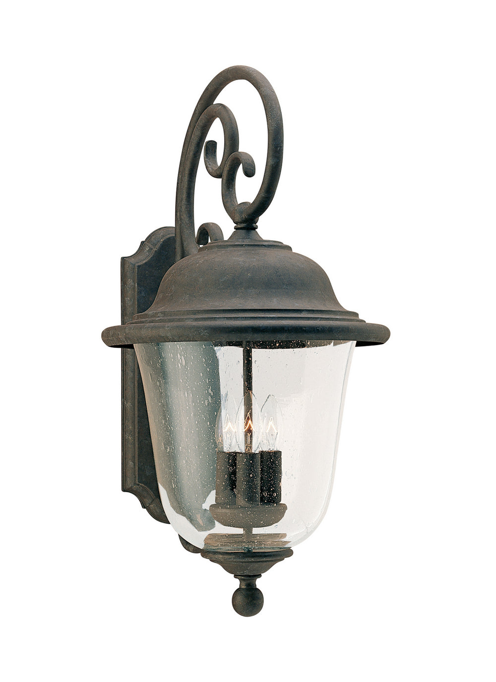 Generation Lighting Canada - Three Light Outdoor Wall Lantern - Trafalgar - Oxidized Bronze- Union Lighting Luminaires Decor
