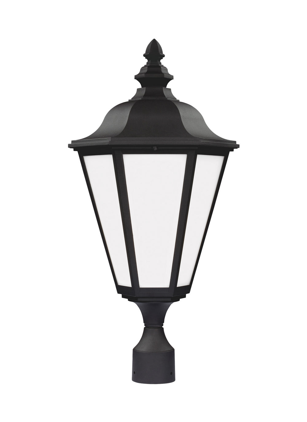 Generation Lighting Canada - One Light Outdoor Post Lantern - Brentwood - Black- Union Lighting Luminaires Decor