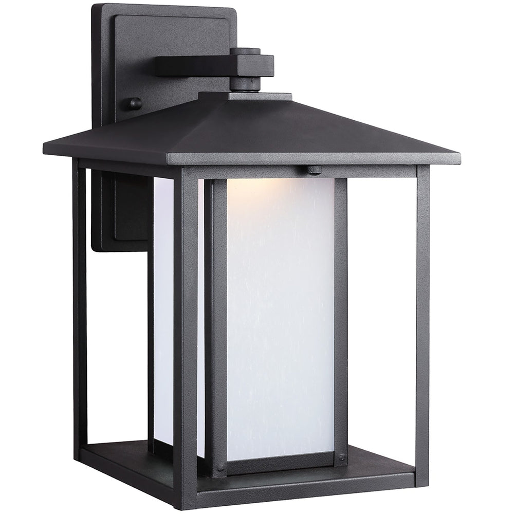 Generation Lighting Canada - One Light Outdoor Wall Lantern - Hunnington - Black- Union Lighting Luminaires Decor