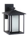 Generation Lighting Canada - One Light Outdoor Wall Lantern - Hunnington - Black- Union Lighting Luminaires Decor